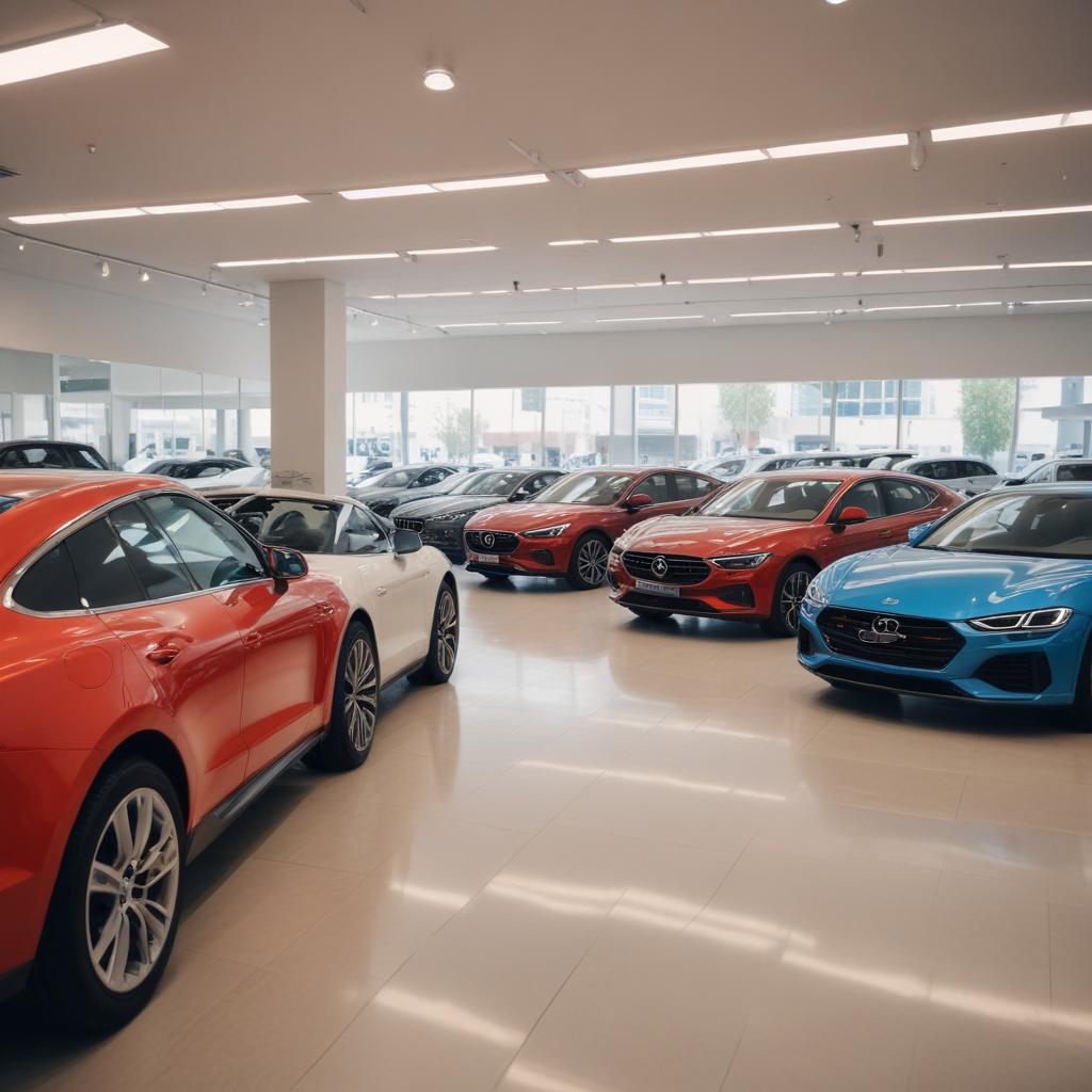 Информация об автомобилях на сайте официального дилера